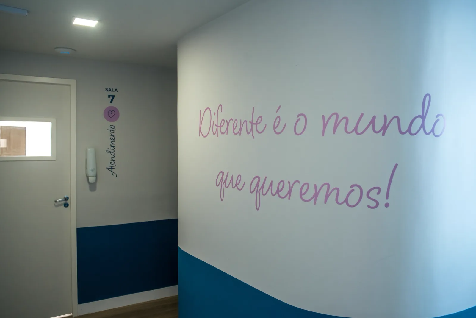 Corredor das salas de atendimento